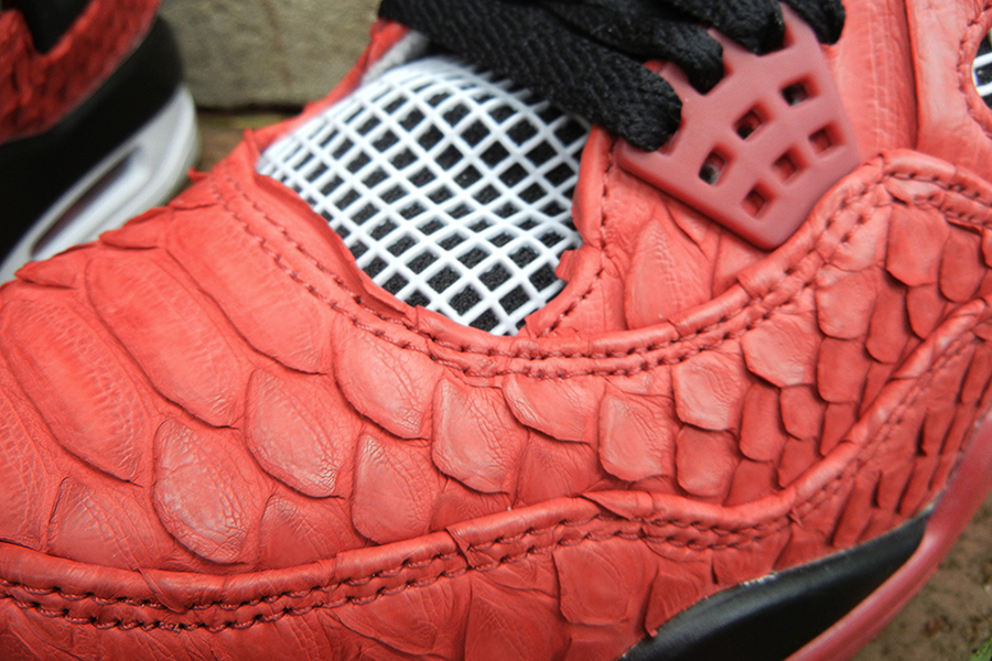 Air Jordan Iv Red Python Jbf Customs 6