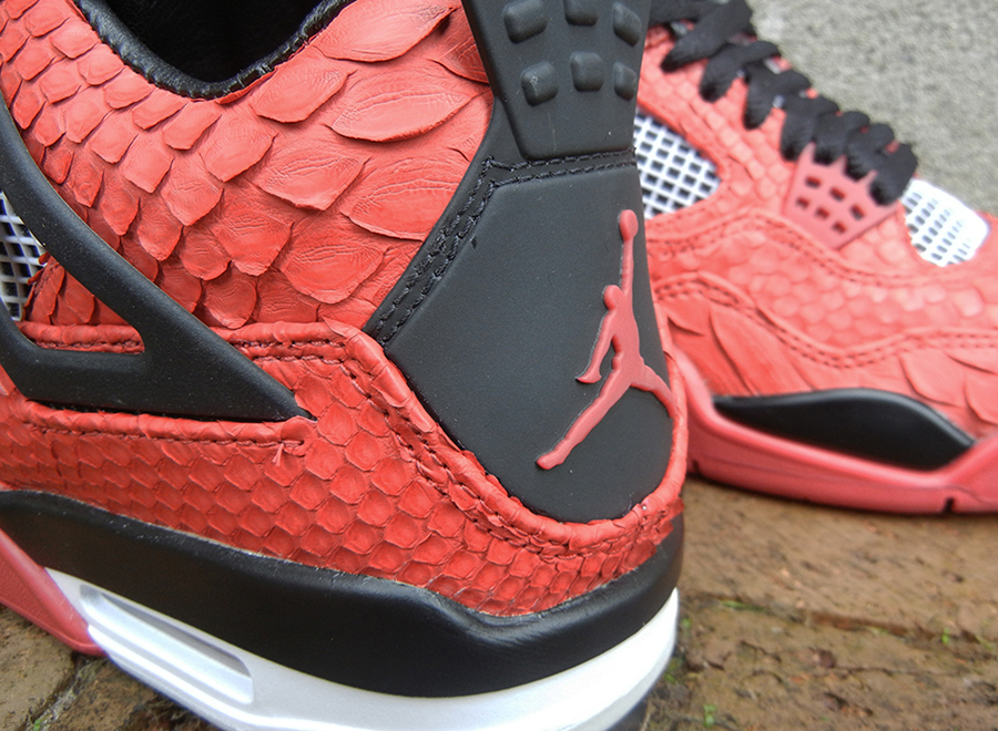 Air Jordan Iv Red Python Jbf Customs Summary