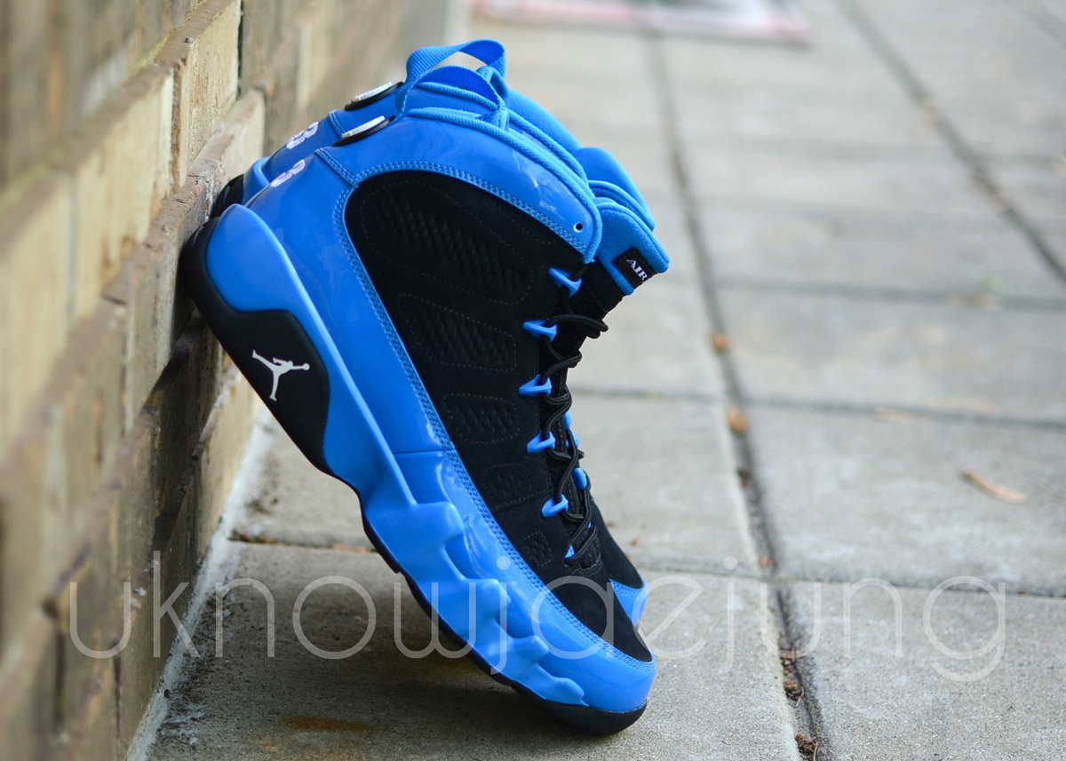 Air Jordan Ix Photo Blue Black Holiday 2012 Sample 3