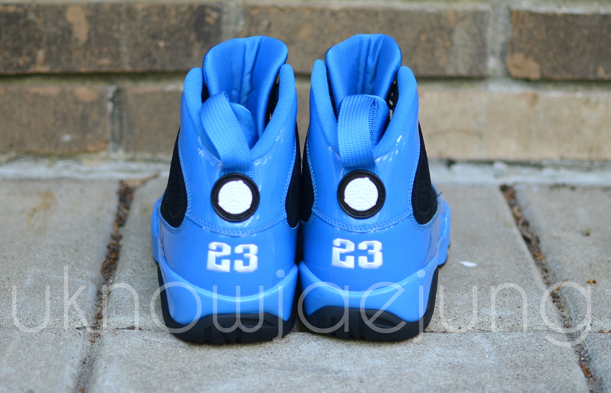 Air Jordan Ix Photo Blue Black Holiday 2012 Sample 4