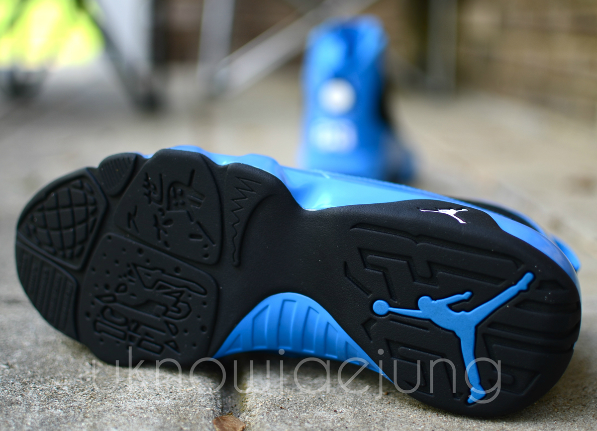 Air Jordan Ix Photo Blue Black Holiday 2012 Sample 6