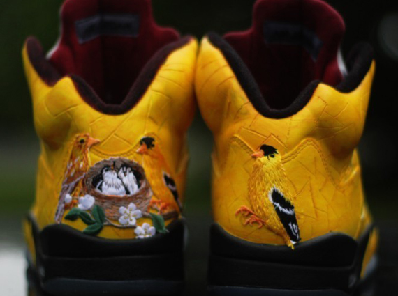 Air Jordan V “Finch” Customs by Rocket Boy Nift