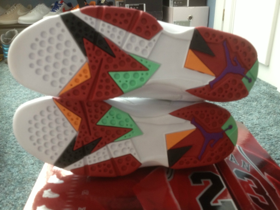 Air Jordan Vii Hare Michael Jordan Autographed 03