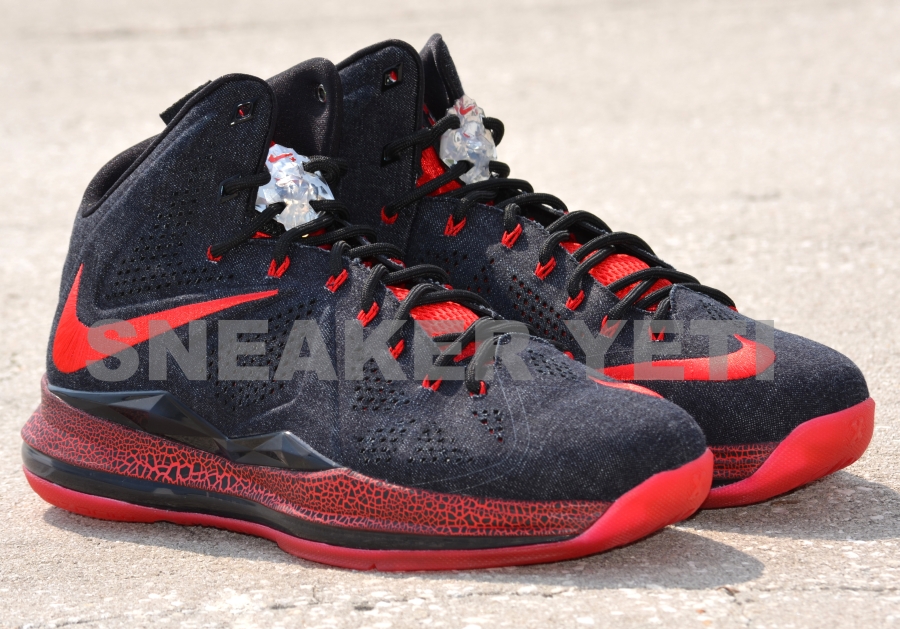 Black Denim Nike Lebron X Sample 02