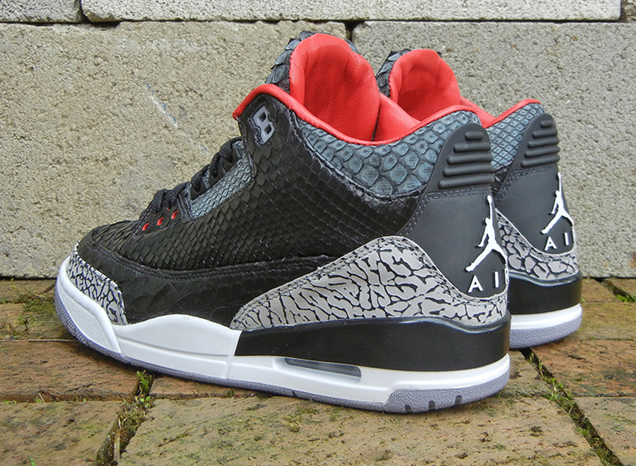 Black Python Wale Jordan Iii 5