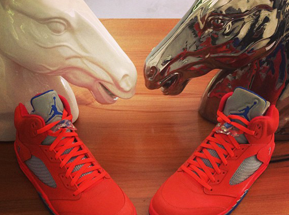 Carmelo Anthony Shows Off His Air Jordan V "Melo"