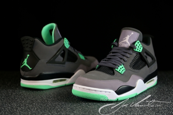 Green Glow Air Jordan 4 Retro 02