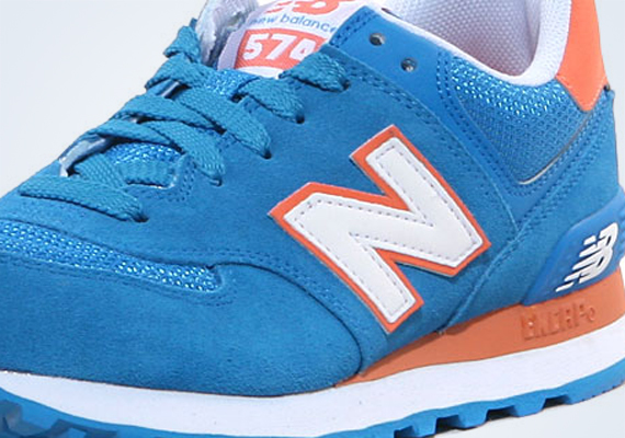 New Balance 574 Blue Orange 1