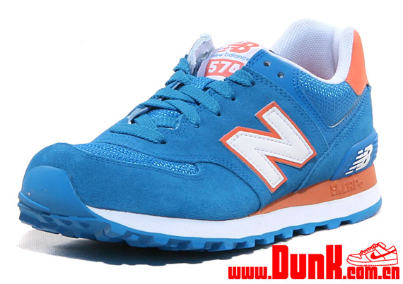 New Balance 574 Blue Orange 3