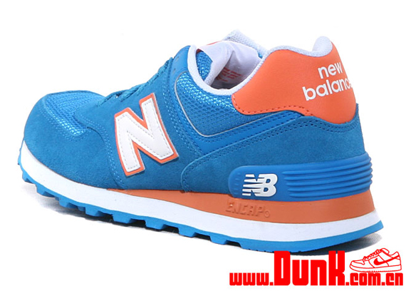 New Balance 574 Blue Orange 4