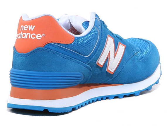 New Balance 574 Blue Orange 5