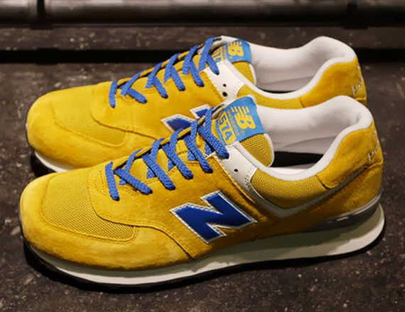 New Balance 574 Yellow Blue July 2013 1