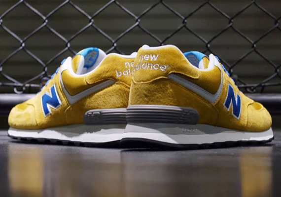 New Balance 574 - Yellow - Blue - White