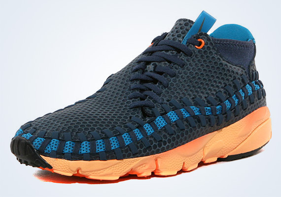 Nike Air Footscape Woven Chukka - Squadron Blue - Orange