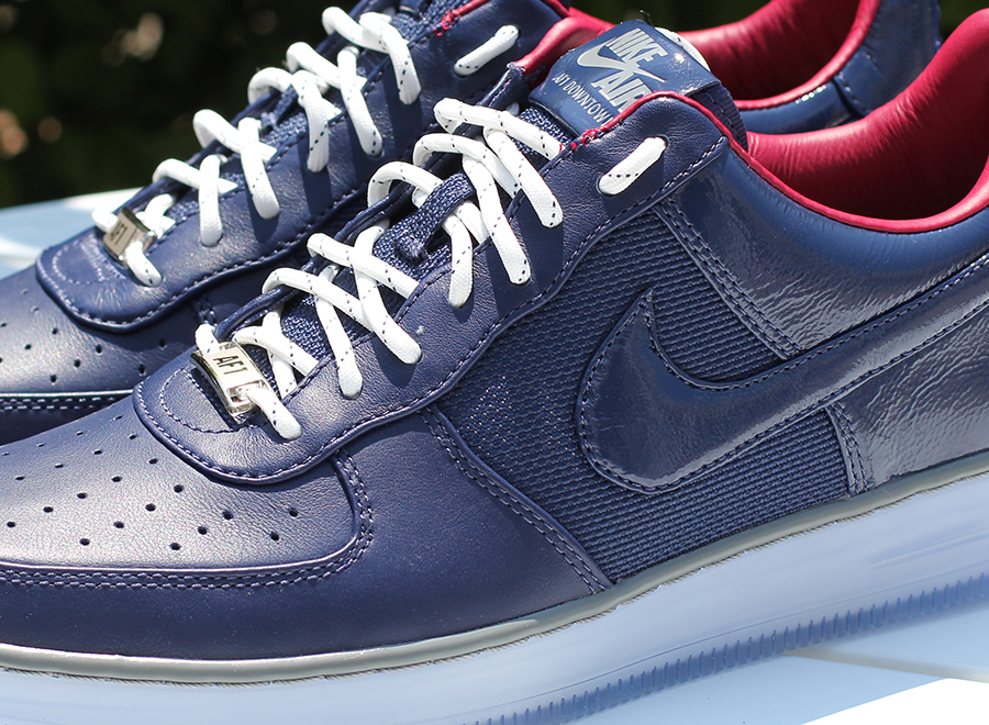 Nike Air Force 1 Downtown - Midnight Navy - Mercury Grey - Red