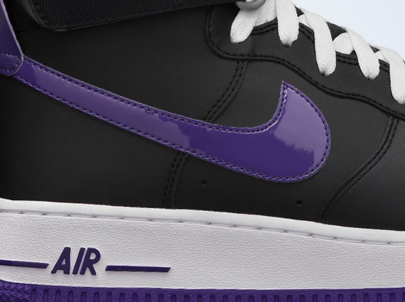 Nike Air Force 1 High – Black – Court Purple