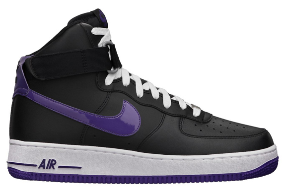 Nike Air Force 1 High Black Court Purple 2