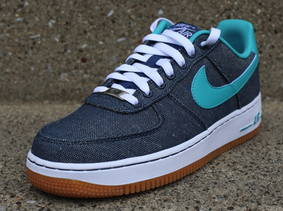 Nike Air Force 1 Low Canvas Gum Squadron Blue 2