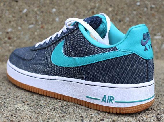 Nike Air Force 1 Low Canvas Gum Squadron Blue 3