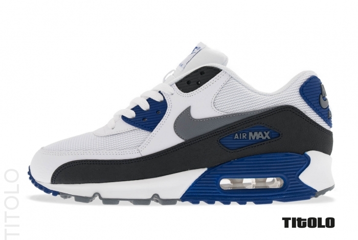 Nike Air Max 90 White Classic Grey Deep Royal 01