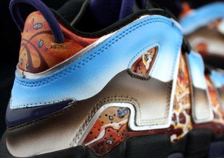 Nike Air More Uptempo “Popular Myth and Destruction of Sodom” by Revive Customs