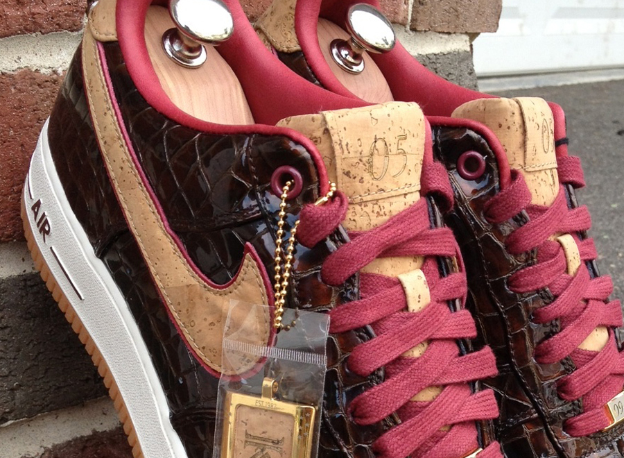 Nike Air Force 1 Bespoke "Scotch & Malbec" by Kal Seth