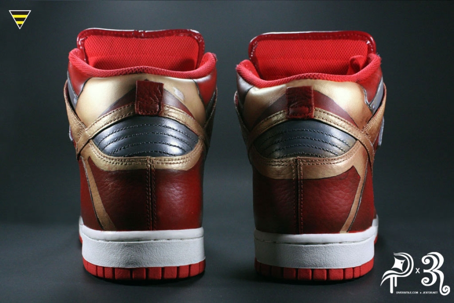 Nike Dunk High Metal Guy Customs 02