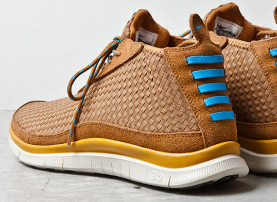 Nike Free Chukka Woven Brown Ale Blue Hero 1