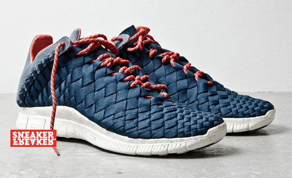 Nike Free Inneva Woven Navy Red 3