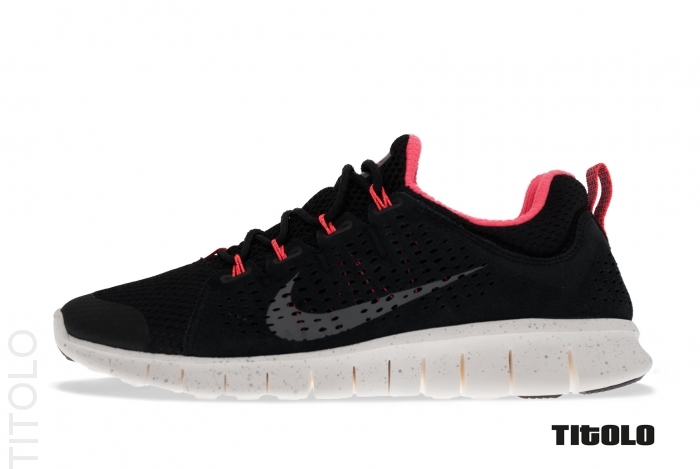 Nike Free Powerlines Ii Black Hot Red 