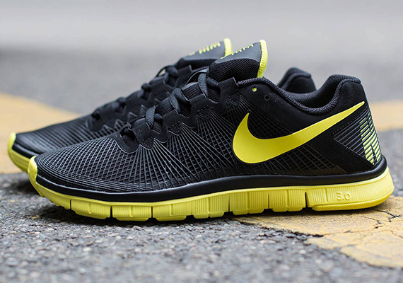 Nike Free Trainer 3.0 - Black - Reflective Silver - Sonic Yellow