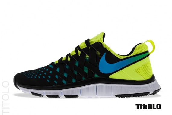 Nike Free Trainer 5.0 Nrg Black Volt Current Blue 2