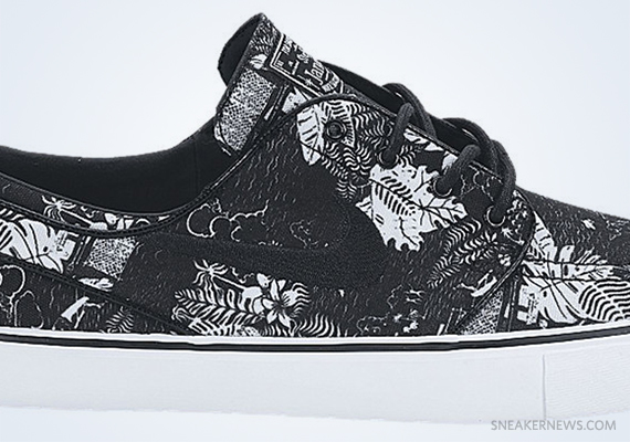 Nike Janoski Black Floral