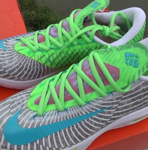 Nike Kd 6 Grey Green Blue