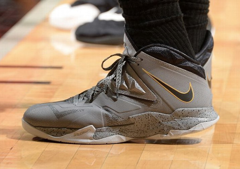 Nike Lebron Soldier 7 Grey Black 2014 Finals Pe