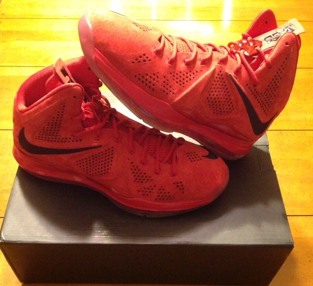 Nike Lebron X Red Suede Available On Ebay 03