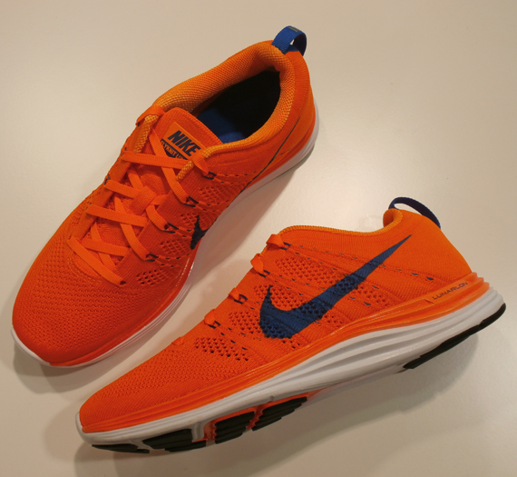 Nike Lunar Flyknit One Orange Blue 2