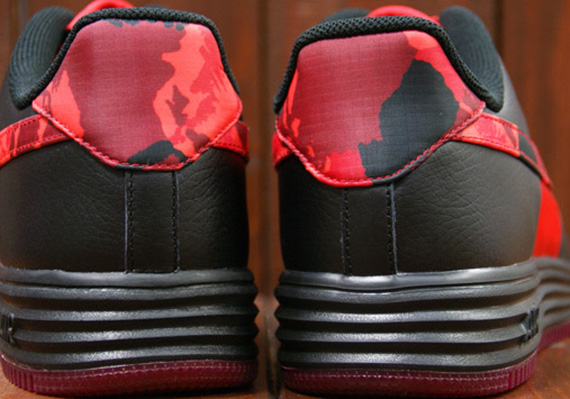 Nike Lunar Force 1 Fuse LTHR – Black – Red Camo