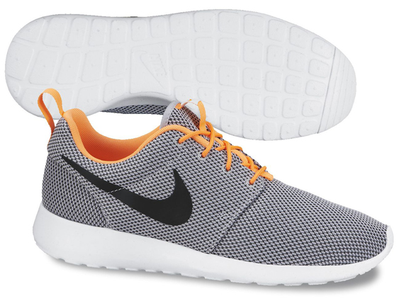 Nike Roshe Run Mesh Grey Orange