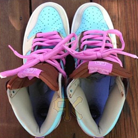 Nike Sb Dunk High Brown Blue Pink Sample 5