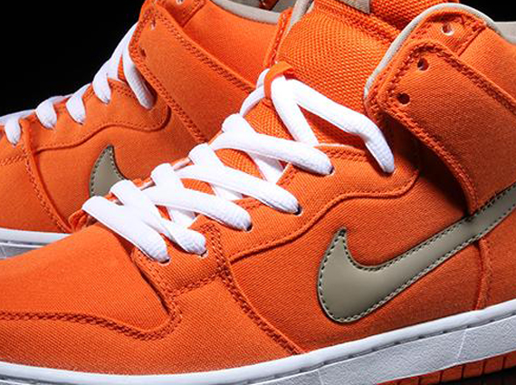 Nike Sb Dunk High Urban Orange White Bamboo 1