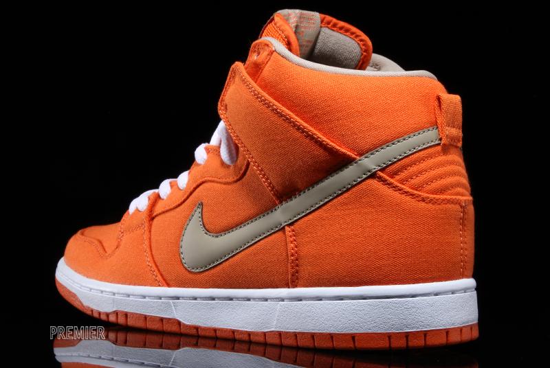 Nike Sb Dunk High Urban Orange White Bamboo 4