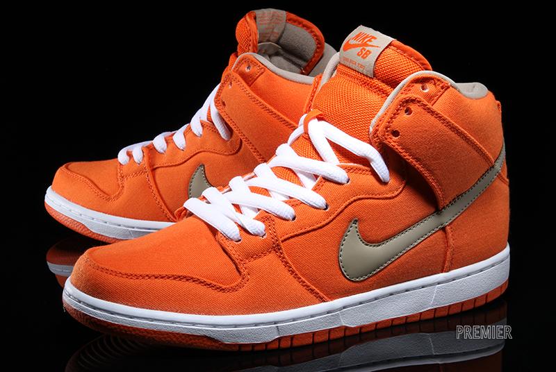 Nike Sb Dunk High Urban Orange White Bamboo 5