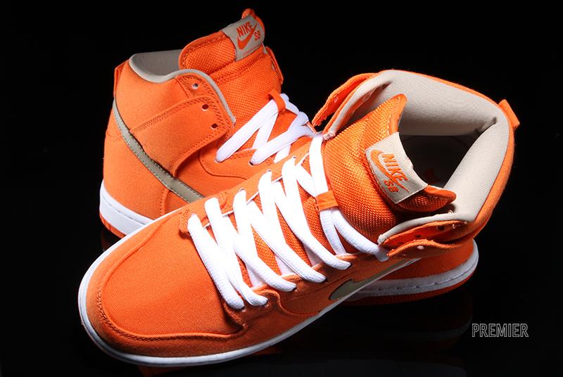 Nike Sb Dunk High Urban Orange White Bamboo 7