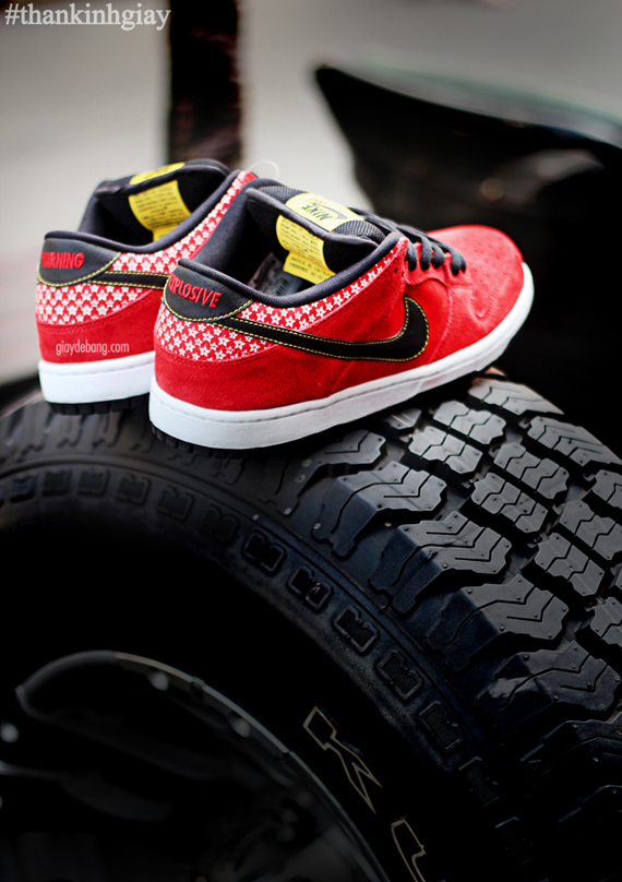 Nike Sb Dunk Low Red Firecracker 6