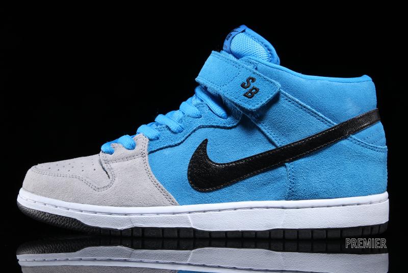 Nike SB Dunk Mid - Blue Hero - Wolf Grey - Black