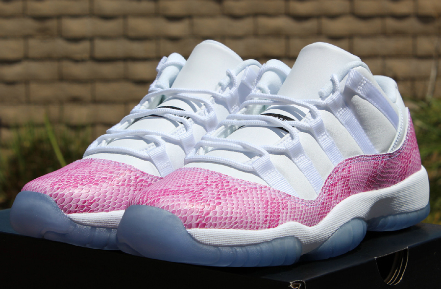 Pink Snakeskin Jordans 11