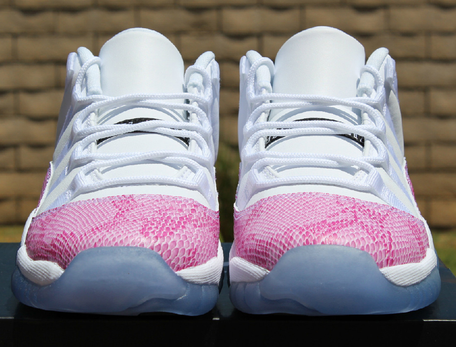 Pink Snakeskin Jordans 5