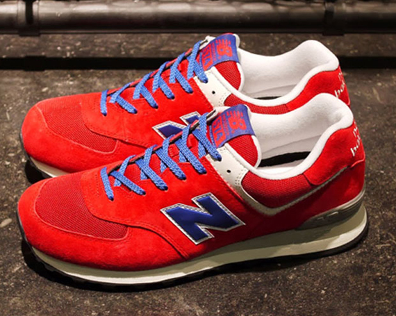 Red Blue New Balance 574 1