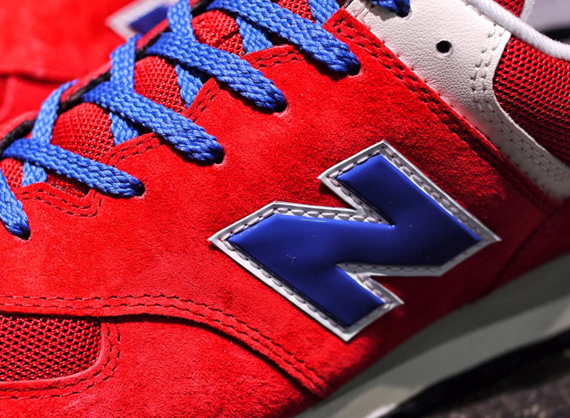 New Balance 574 - Red - Blue - White